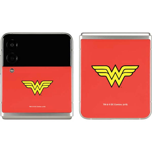 DC Comics Wonder Woman Classic Logo Galaxy Z Flip3 5G Skin